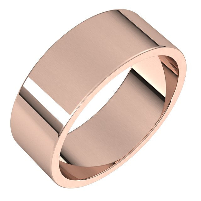 7mm Flat Wedding Band
