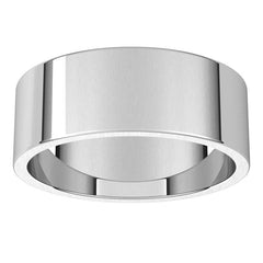 7mm Platinum Flat Wedding Band