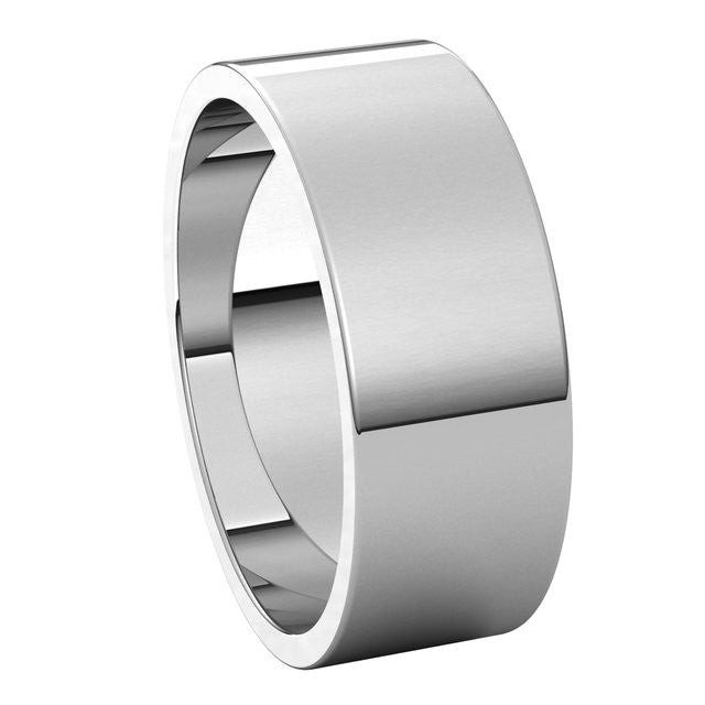 7mm Flat Wedding Band