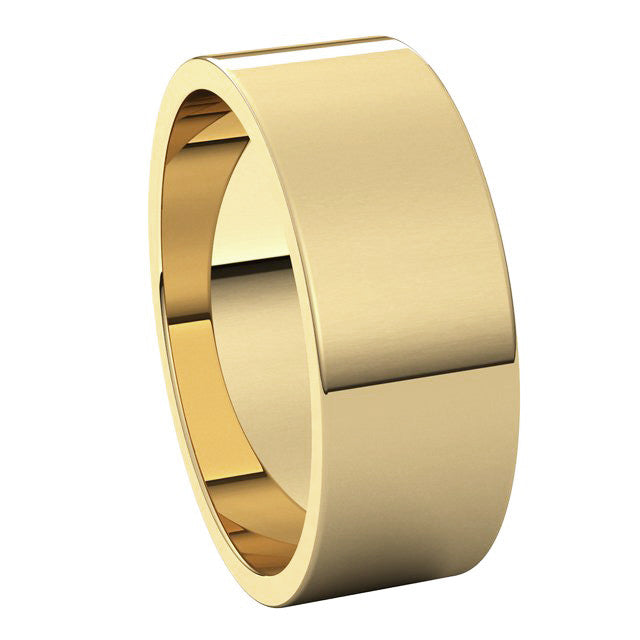 7mm Flat Wedding Band
