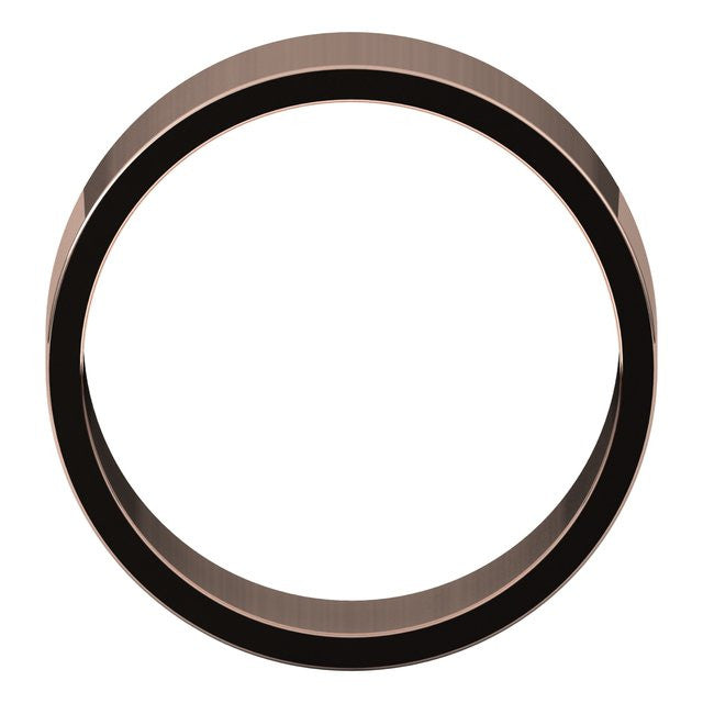 8mm Flat Wedding Band