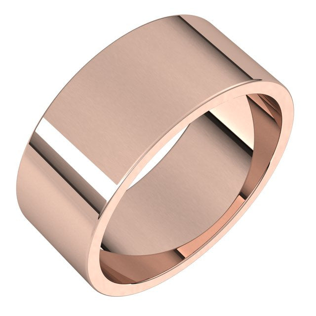 8mm Flat Wedding Band