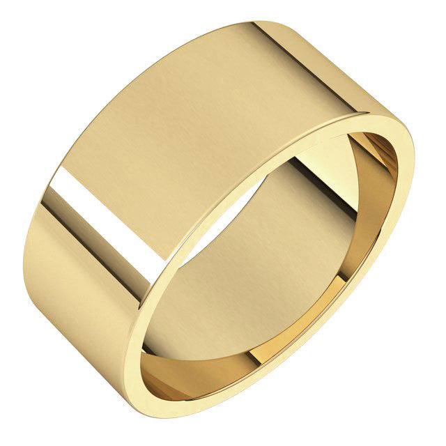 8mm Flat Wedding Band