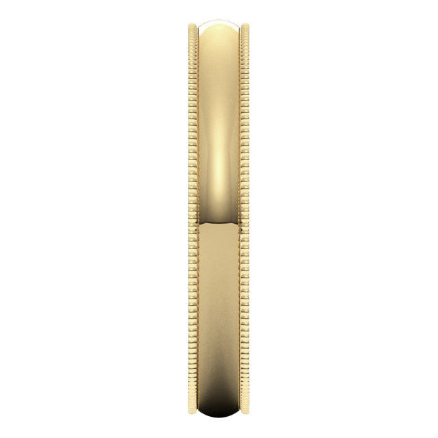 3mm Comfort Fit Milgrain Wedding Band