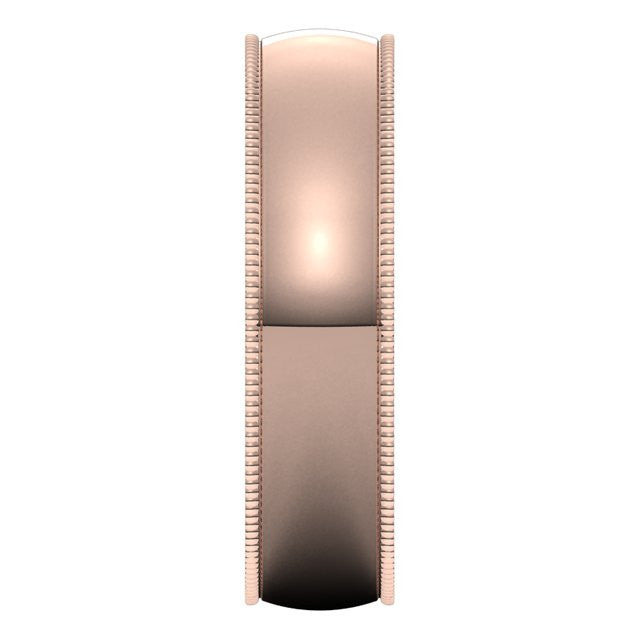 5mm Comfort Fit Milgrain Wedding Band