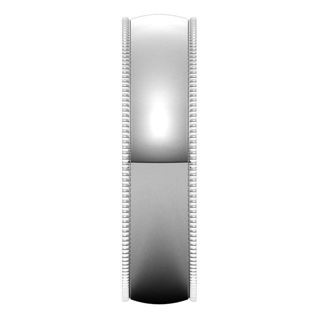 5mm Comfort Fit Milgrain Wedding Band
