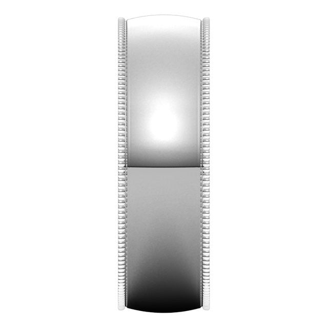 6mm Comfort Fit Milgrain Wedding Band
