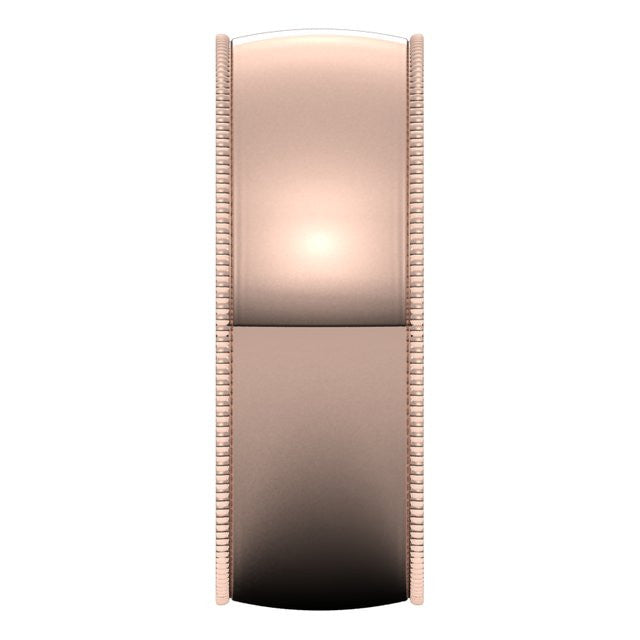 7mm Comfort Fit Milgrain Wedding Band