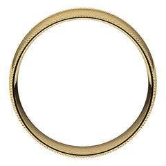 7mm Comfort Fit Milgrain Wedding Band