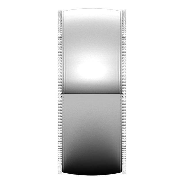 8mm Comfort Fit Milgrain Wedding Band