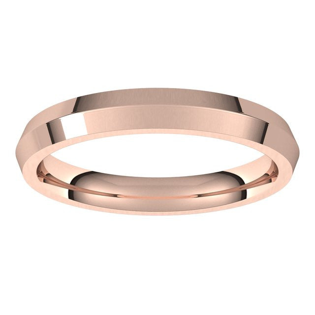 3mm Knife Edge Comfort Fit Wedding Band