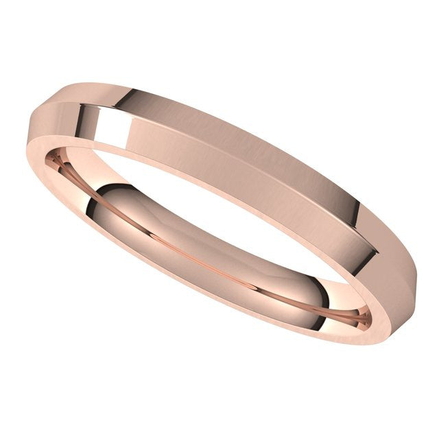 3mm Knife Edge Comfort Fit Wedding Band