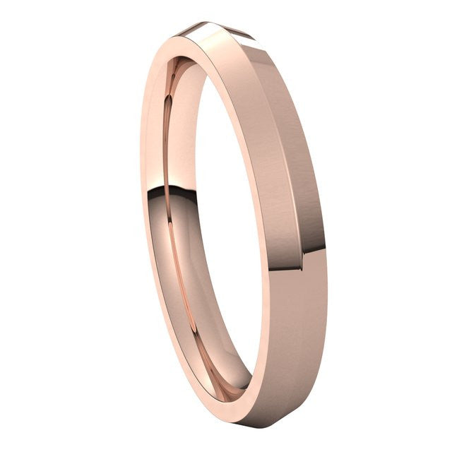 3mm Knife Edge Comfort Fit Wedding Band