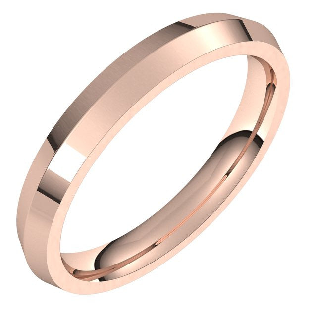 3mm Knife Edge Comfort Fit Wedding Band