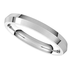 3mm Knife Edge Comfort Fit Wedding Band