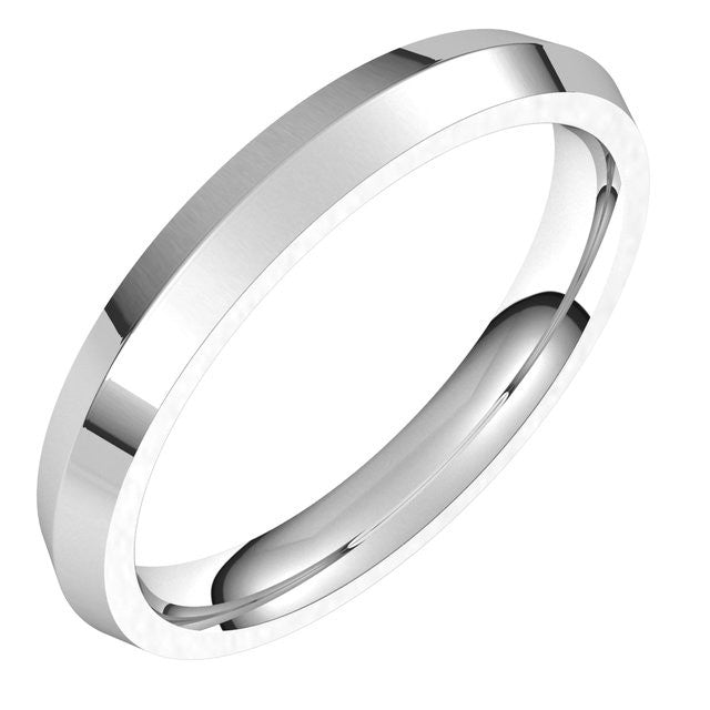 3mm Knife Edge Comfort Fit Wedding Band