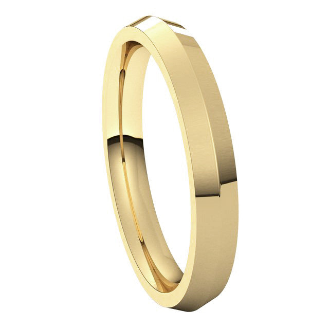 3mm Knife Edge Comfort Fit Wedding Band