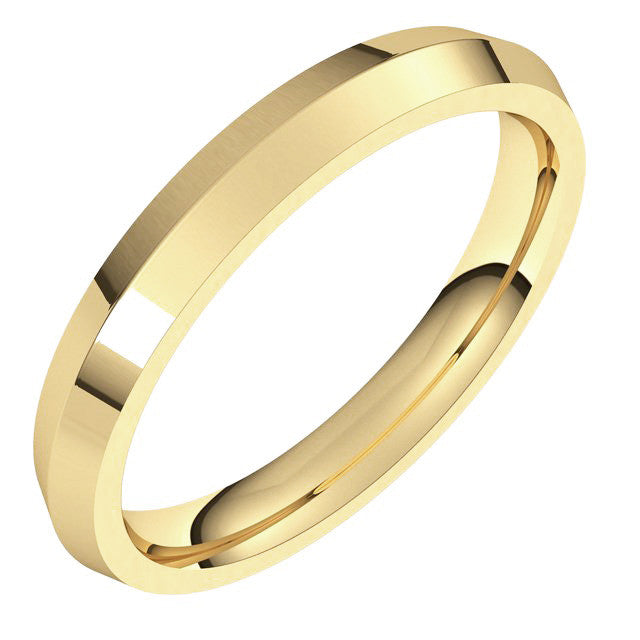 3mm Knife Edge Comfort Fit Wedding Band
