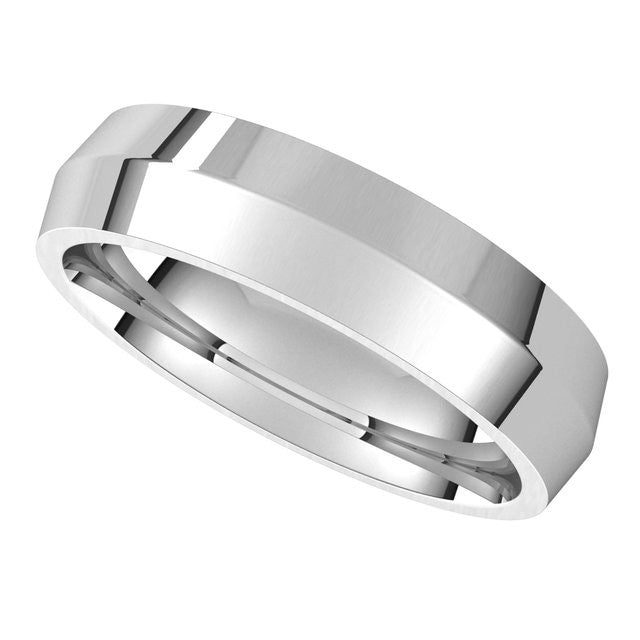 5mm Knife Edge Comfort Fit Wedding Band