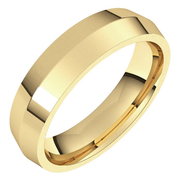 5mm Knife Edge Comfort Fit Wedding Band