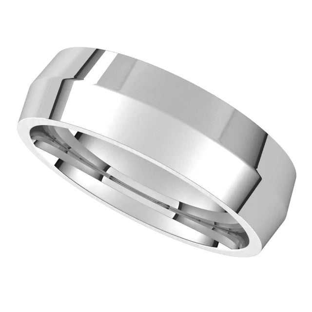 6mm Knife Edge Comfort Fit Wedding Band