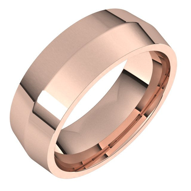 7mm Knife Edge Comfort Fit Wedding Band