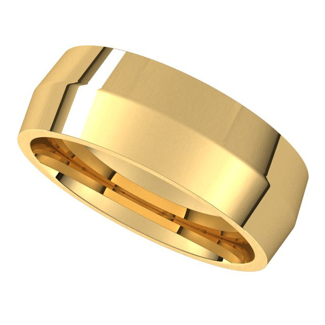 7mm Knife Edge Comfort Fit Wedding Band