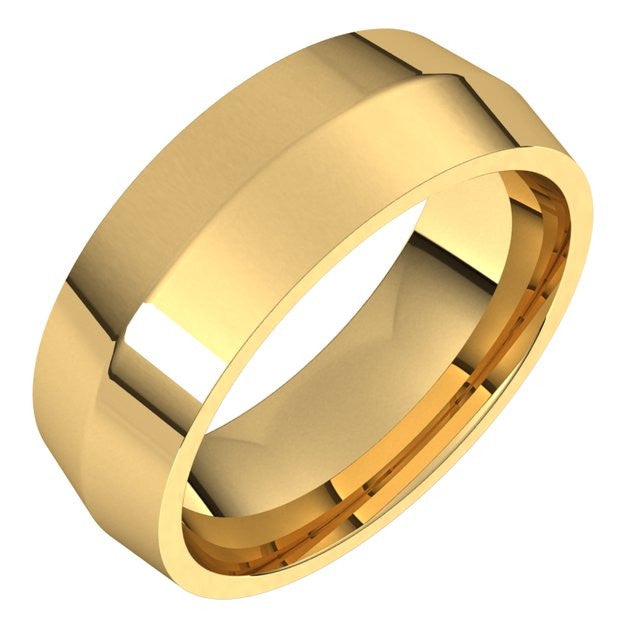 7mm Knife Edge Comfort Fit Wedding Band