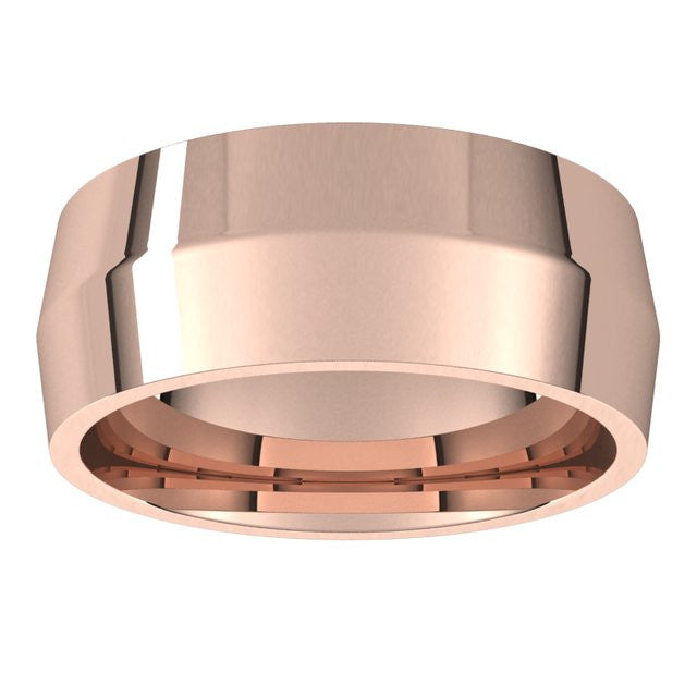 8mm Knife Edge Comfort Fit Wedding Band