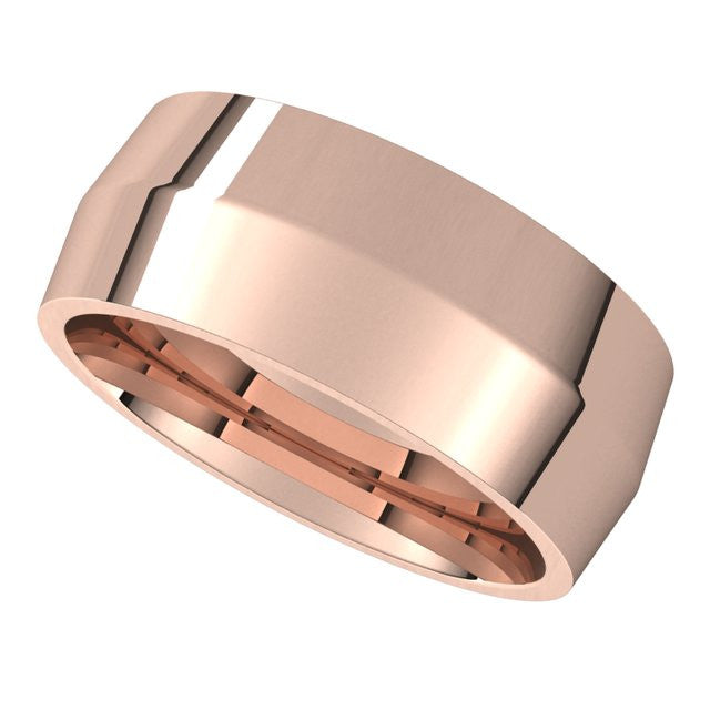 8mm Knife Edge Comfort Fit Wedding Band