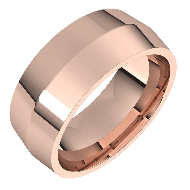 8mm Knife Edge Comfort Fit Wedding Band