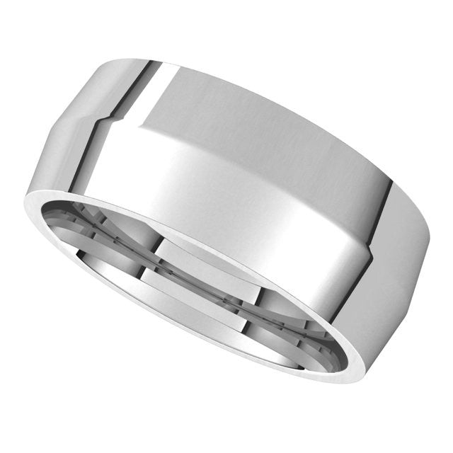 8mm Knife Edge Comfort Fit Wedding Band