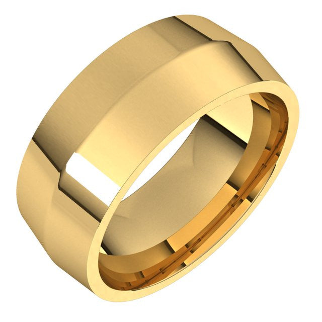 8mm Knife Edge Comfort Fit Wedding Band