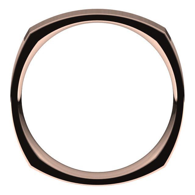 4mm Square Comfort Fit Wedding Band
