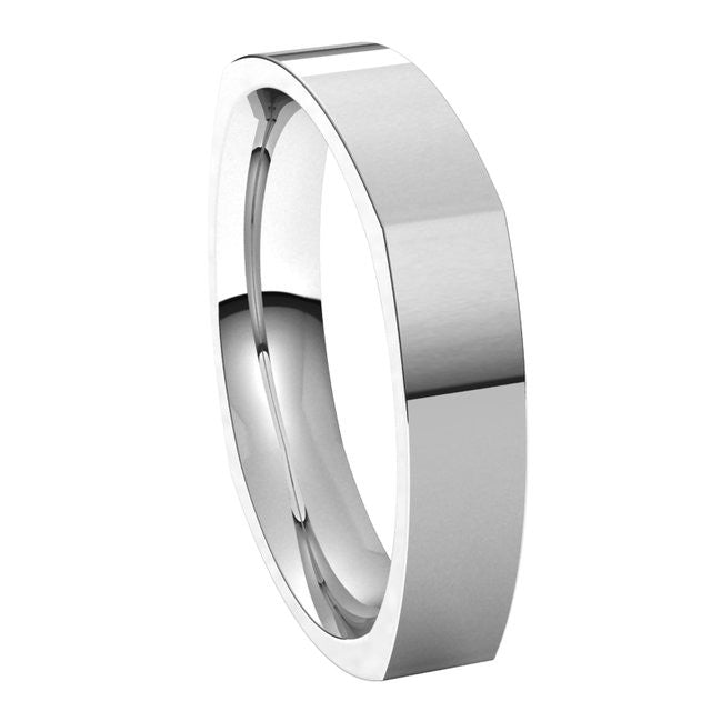 4mm Square Comfort Fit Wedding Band