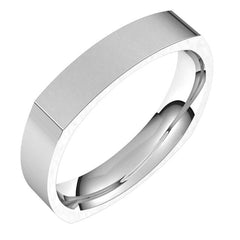 4mm Square Comfort Fit Wedding Band