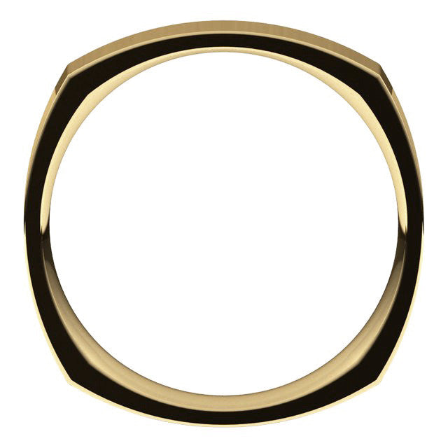 4mm Square Comfort Fit Wedding Band