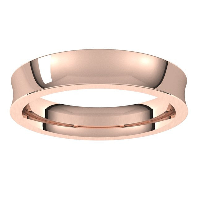 4mm Concave Comfort Fit Wedding Band