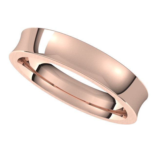 4mm Concave Comfort Fit Wedding Band