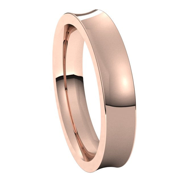 4mm Concave Comfort Fit Wedding Band