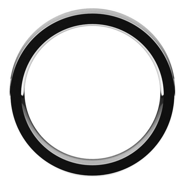4mm Platinum Concave Comfort Fit Wedding Band
