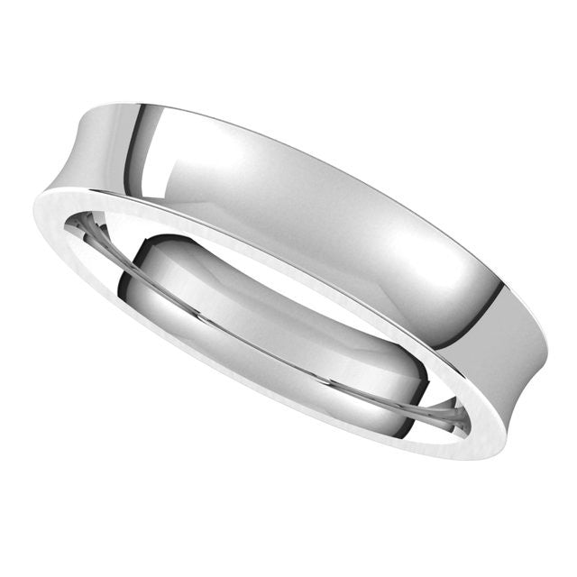 4mm Concave Comfort Fit Wedding Band
