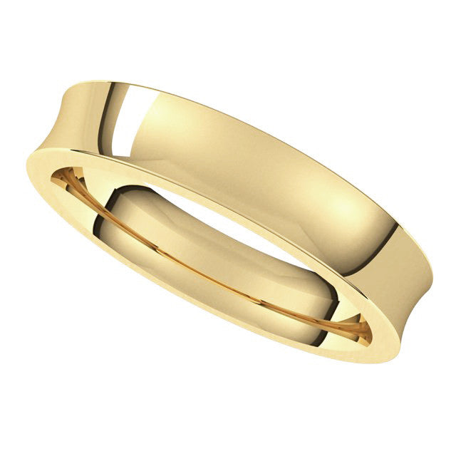4mm Concave Comfort Fit Wedding Band