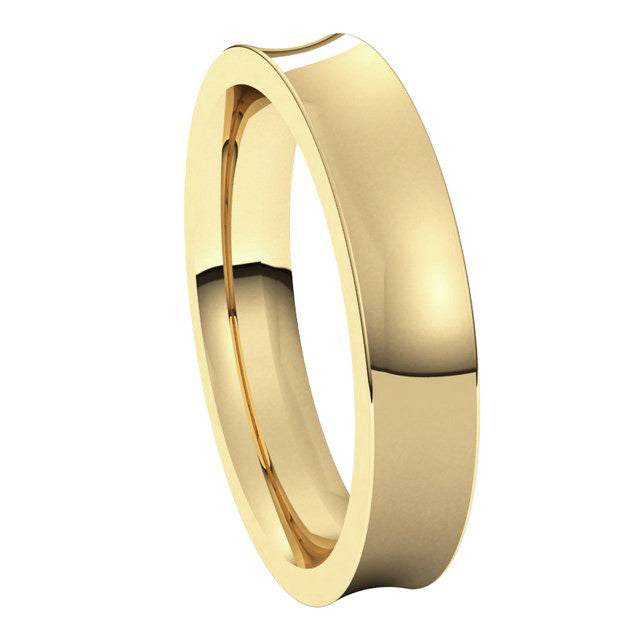4mm Concave Comfort Fit Wedding Band