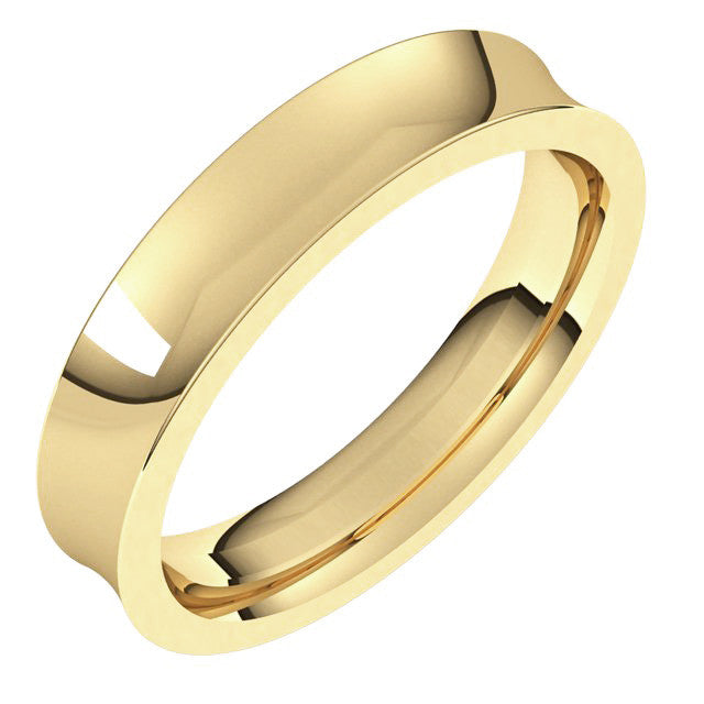 4mm Concave Comfort Fit Wedding Band