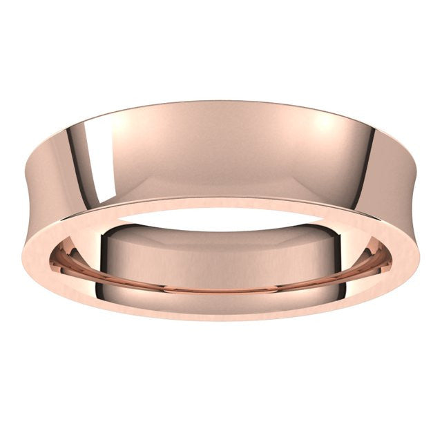 5mm Concave Comfort Fit Wedding Band
