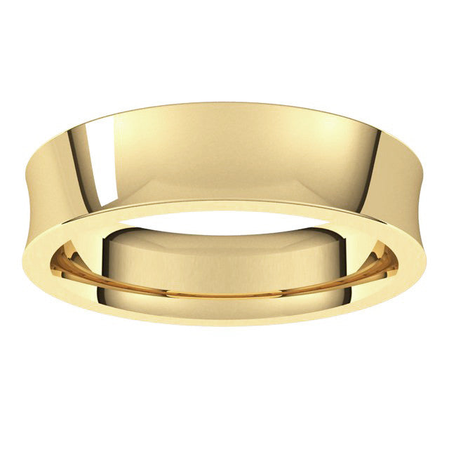 5mm Concave Comfort Fit Wedding Band