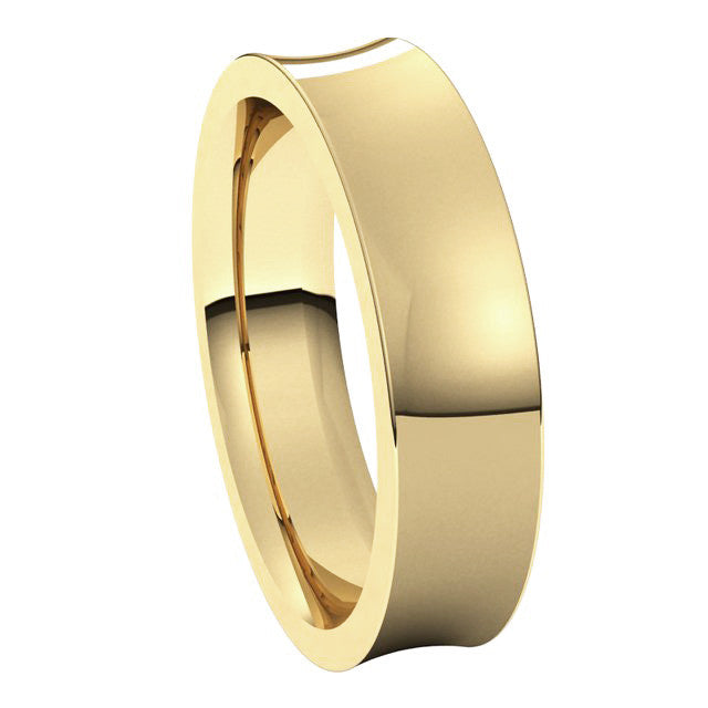 5mm Concave Comfort Fit Wedding Band