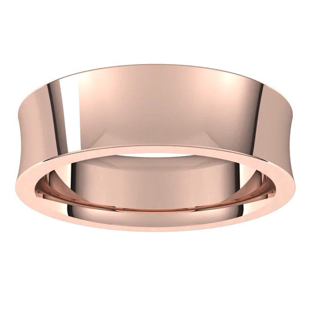 6mm Concave Comfort Fit Wedding Band