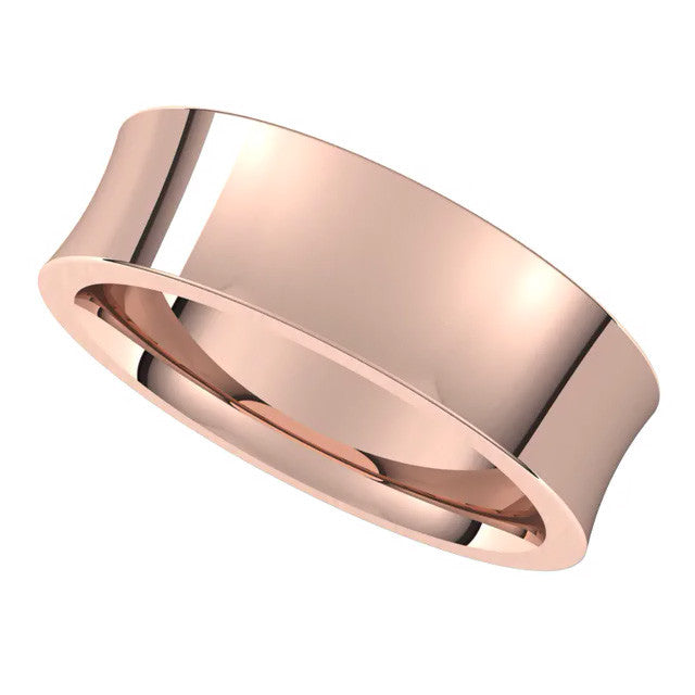 6mm Concave Comfort Fit Wedding Band